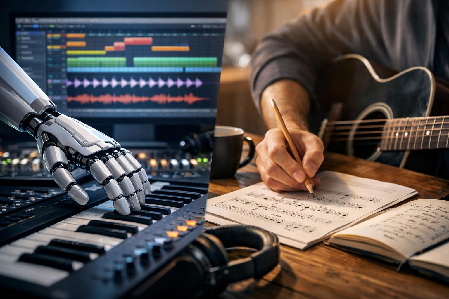 ИИ создал 7 миллионов песен сегодня. Я написал одну.** 🎵